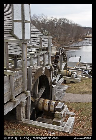 Forge building and river, Saugus Iron Works National Historic Site. Massachussets, USA
