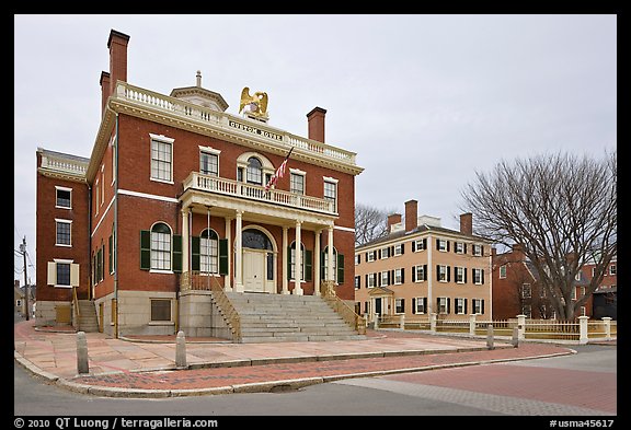 Custom House and Hawkes House, Salem Maritime National Historic Site. Salem, Massachussets, USA