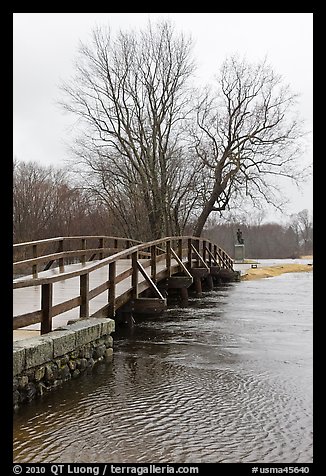 Old North Bridge, Minute Man National Historical Park. Massachussets, USA (color)