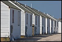 Row of cottages, Truro. Cape Cod, Massachussets, USA ( color)
