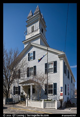 Former schoolhouse, Provincetown. Cape Cod, Massachussets, USA (color)