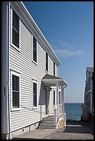 Waterfront houses, Provincetown. Cape Cod, Massachussets, USA ( color)