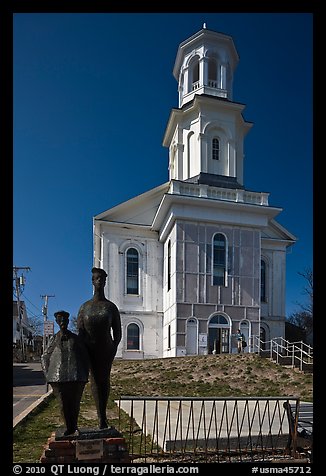 Former church reconverted into libary, Provincetown. Cape Cod, Massachussets, USA