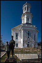 Former church reconverted into libary, Provincetown. Cape Cod, Massachussets, USA ( color)