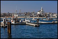 Harbor, beach, and town, Provincetown. Cape Cod, Massachussets, USA ( color)