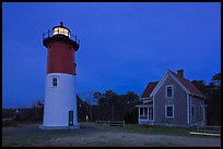 Nauset Light by night, Cape Cod National Seashore. Cape Cod, Massachussets, USA ( color)