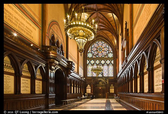 Memorial Transept, Memorial Hall, Harvard University, Cambridge. Boston, Massachussets, USA