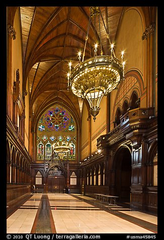Inside Memorial Hall, Harvard University, Cambridge. Boston, Massachussets, USA