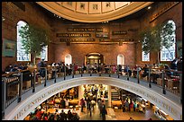 Quincy Market dome,  Faneuil Hall Marketplace. Boston, Massachussets, USA ( color)