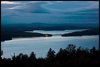 Moosehead Lake at dusk, Greenville. Maine, USA ( color)