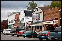 Businesses on main street, Millinocket. Maine, USA ( color)