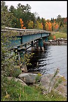 Johns Bridge. Allagash Wilderness Waterway, Maine, USA (color)