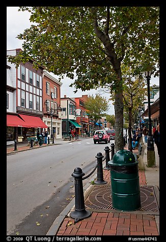 Main street. Bar Harbor, Maine, USA