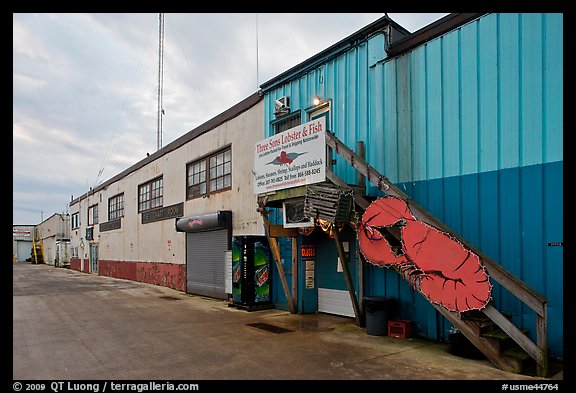 Lobster company building. Portland, Maine, USA