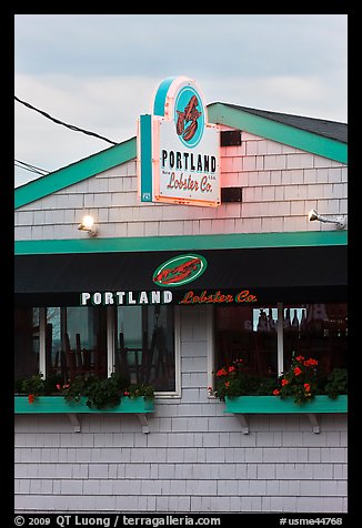 Lobster restaurant. Portland, Maine, USA