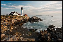 Portland Head Lighthouse, early morning. Portland, Maine, USA (color)
