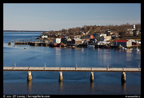 Belfast and Penobscot Bay. Maine, USA