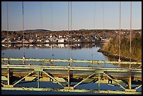 Waldo-Hancock Bridge and Buckport. Maine, USA ( color)
