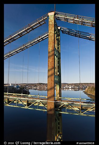 Historic Waldo-Hancock Bridge. Maine, USA