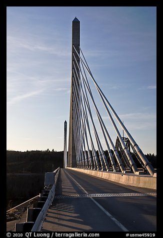 Penobscot Narrows Bridge from Verona Island. Maine, USA