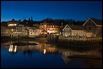 Harbor by night. Stonington, Maine, USA ( color)