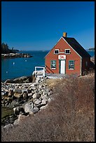 Lobstering shack. Stonington, Maine, USA (color)