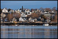 Seaport houses. Stonington, Maine, USA