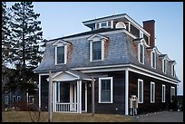 Historic house in federal style. Stonington, Maine, USA