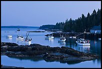 Lobstering fleet at dusk. Stonington, Maine, USA ( color)
