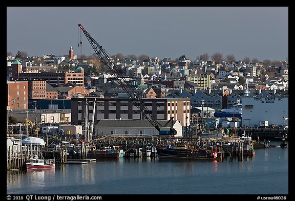 Portland waterfront. Portland, Maine, USA (color)