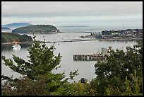 Bar Island and Frenchman bay. Bar Harbor, Maine, USA ( color)