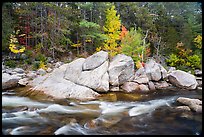 Orin Falls in autumn. Katahdin Woods and Waters National Monument, Maine, USA ( color)