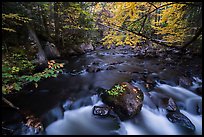 Cascade, Katahdin Brook. Katahdin Woods and Waters National Monument, Maine, USA ( color)