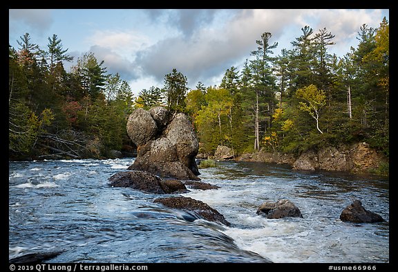 Haskell Rock. Katahdin Woods and Waters National Monument, Maine, USA (color)