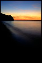 Sunset over Lake Superior, Pictured Rocks National Lakeshore. Upper Michigan Peninsula, USA