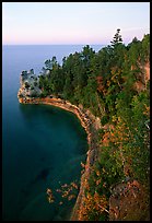 Miners castle, late afternoon, Pictured Rocks National Lakeshore. Upper Michigan Peninsula, USA ( color)