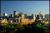 Saint Paul skyline, early morning. Minnesota, USA (color)