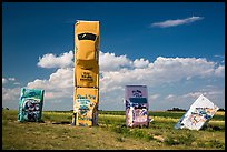 Car Art Reserve, Carhenge. Alliance, Nebraska, USA (color)