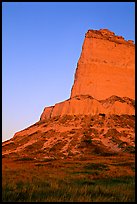 Scotts Bluff at sunrise. Scotts Bluff National Monument. South Dakota, USA (color)