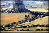 View from Scotts Bluff. Scotts Bluff National Monument. South Dakota, USA (color)