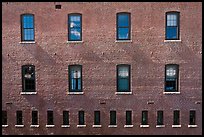Brick building facade. Concord, New Hampshire, USA ( color)