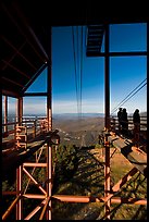 Cannon Mountain aerial tramway station, White Mountain National Forest. New Hampshire, USA (color)