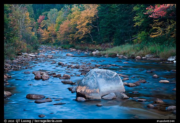 Stream in autumn, White Mountain National Forest. New Hampshire, USA