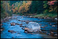 Stream in autumn, White Mountain National Forest. New Hampshire, USA ( color)