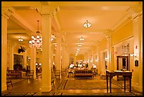 Hotel Lobby, Omni Mount Washington resort, Bretton Woods. New Hampshire, USA ( color)