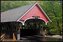 Covered bridge, Franconia Notch State Park. New Hampshire, USA ( color)