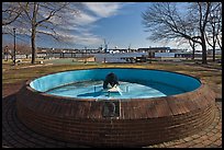 Empty basin, Prescott Park. Portsmouth, New Hampshire, USA