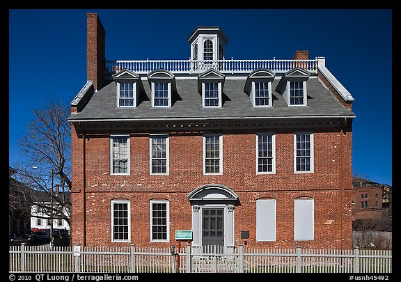 Georgian-style Warner House. Portsmouth, New Hampshire, USA (color)