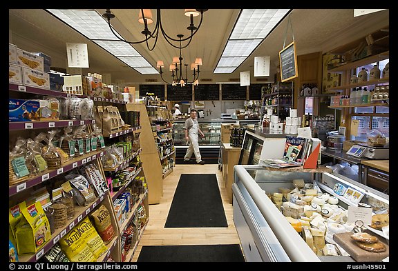 Grocery store interior. Walpole, New Hampshire, USA