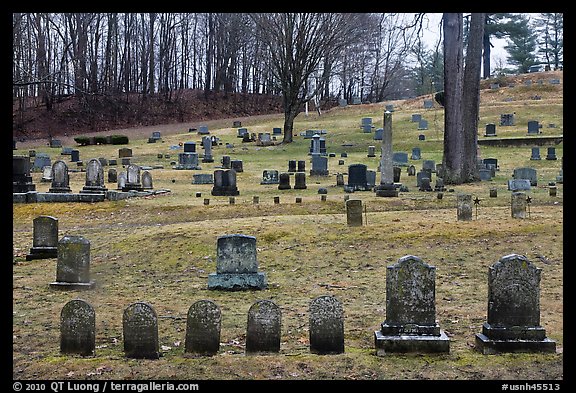 Cemetery. Walpole, New Hampshire, USA (color)